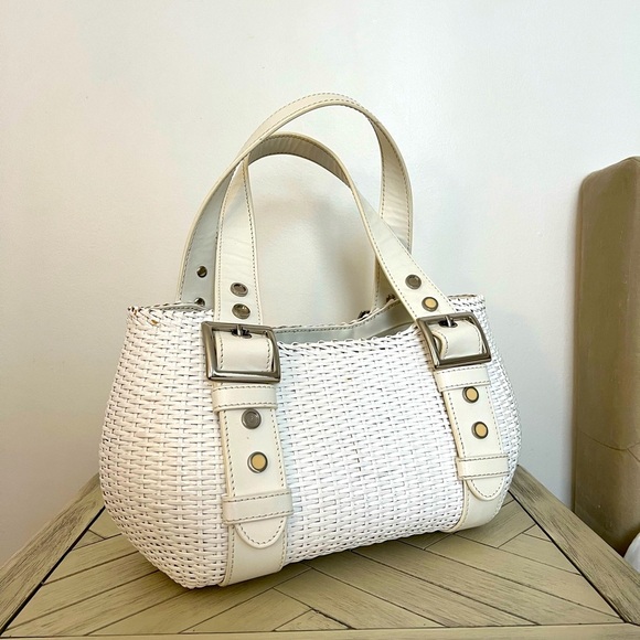 Handbags - SALE White wicker bag